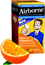 SUPPLEMENT VITAMIN C TABLET AIRBORNE BLAST 32/BX - Supplements